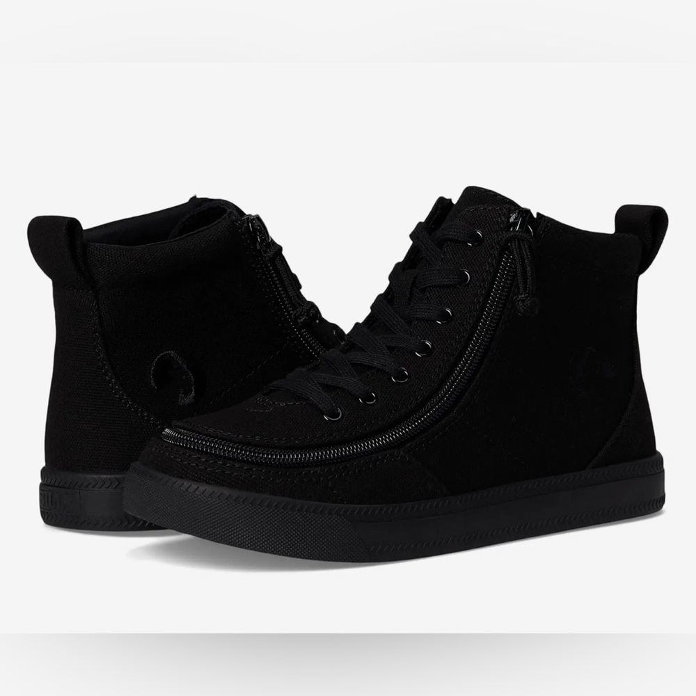 Youth Kids’ High Top Black Canvas Shoes Sneakers - Billy Footwear